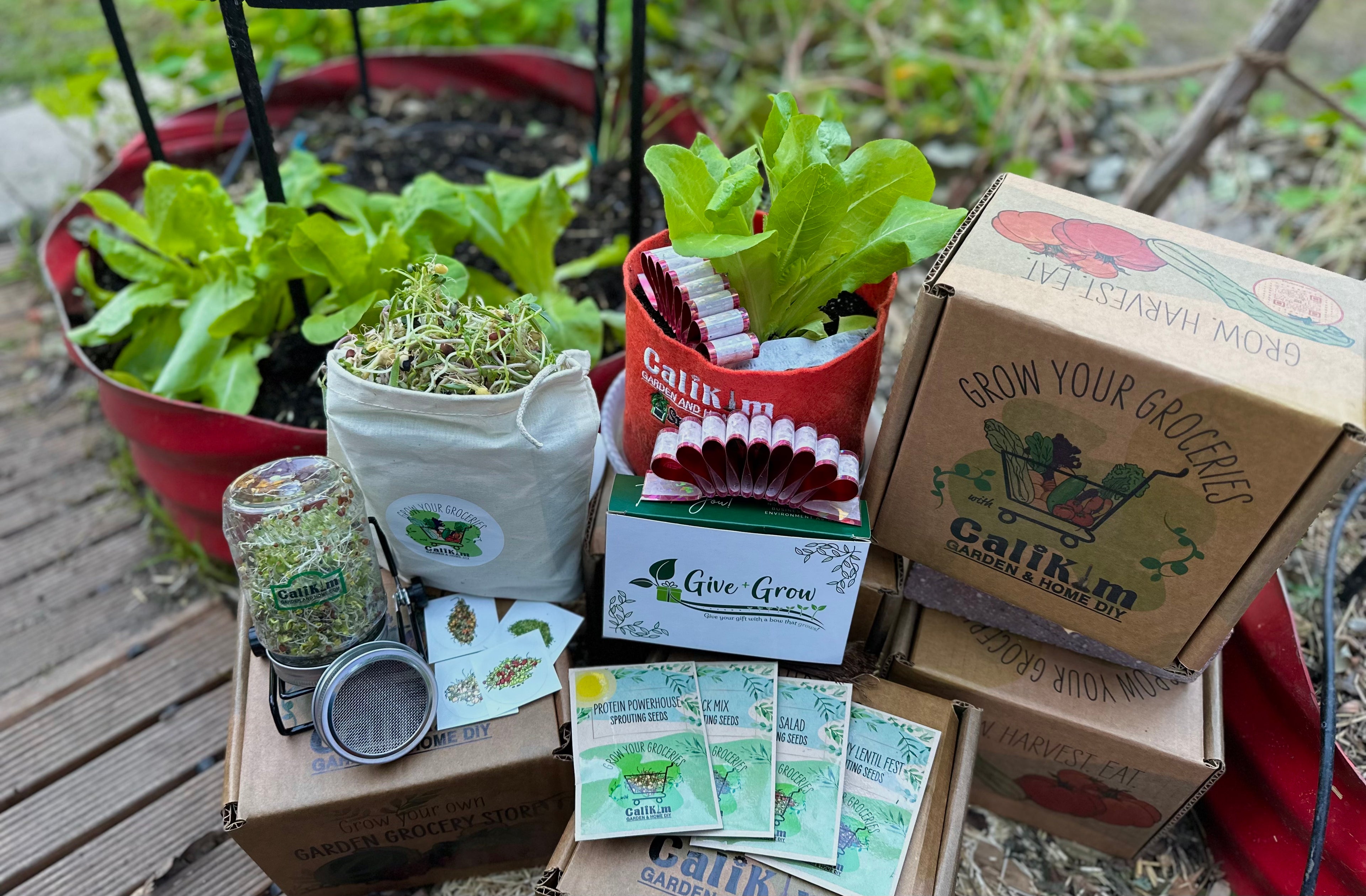 December Grow Your Groceries with CaliKim Gift It! Box