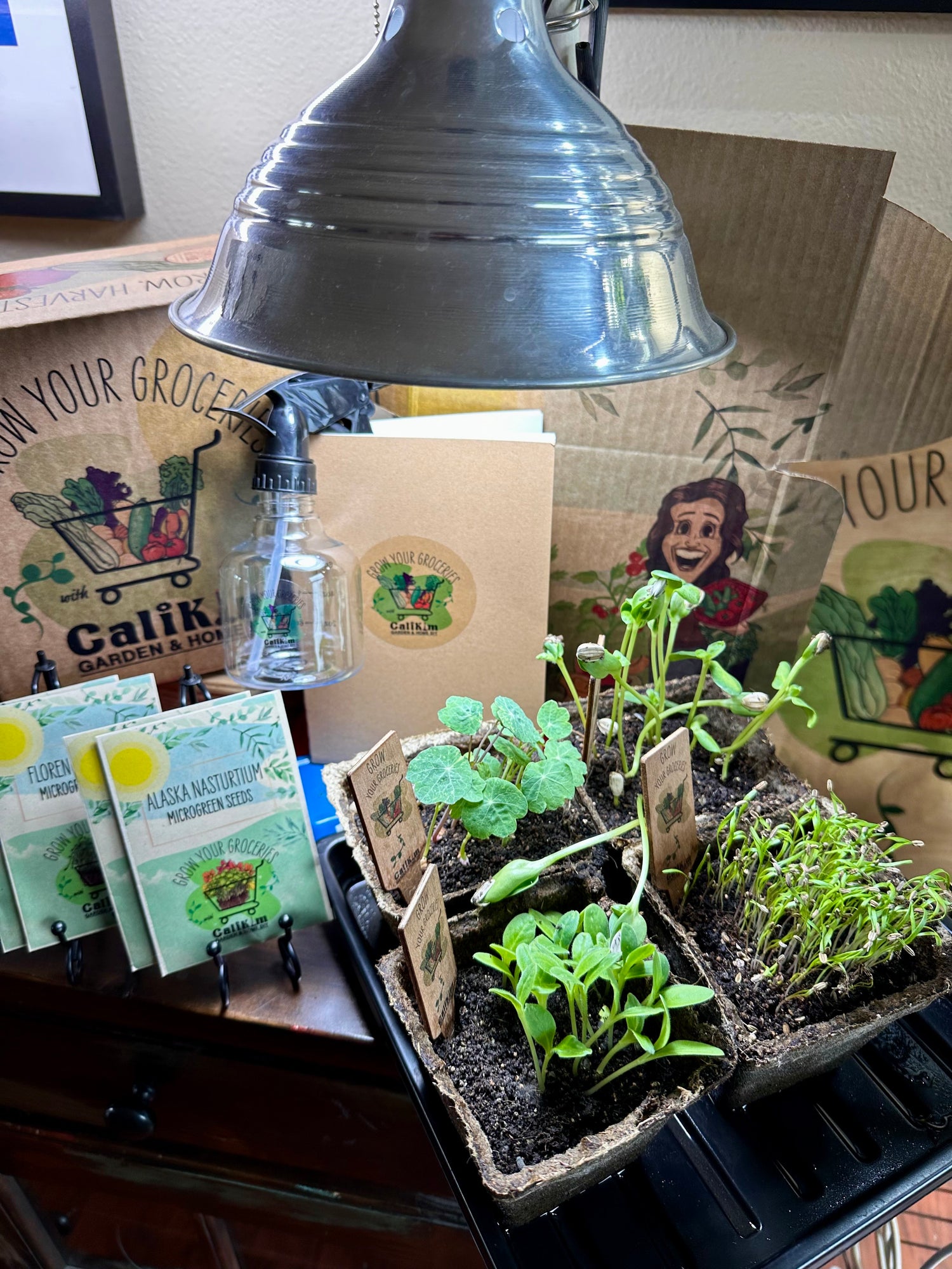 January "MICROGREENS MADNESS" Grow Your Groceries with CaliKim Gift It! Box