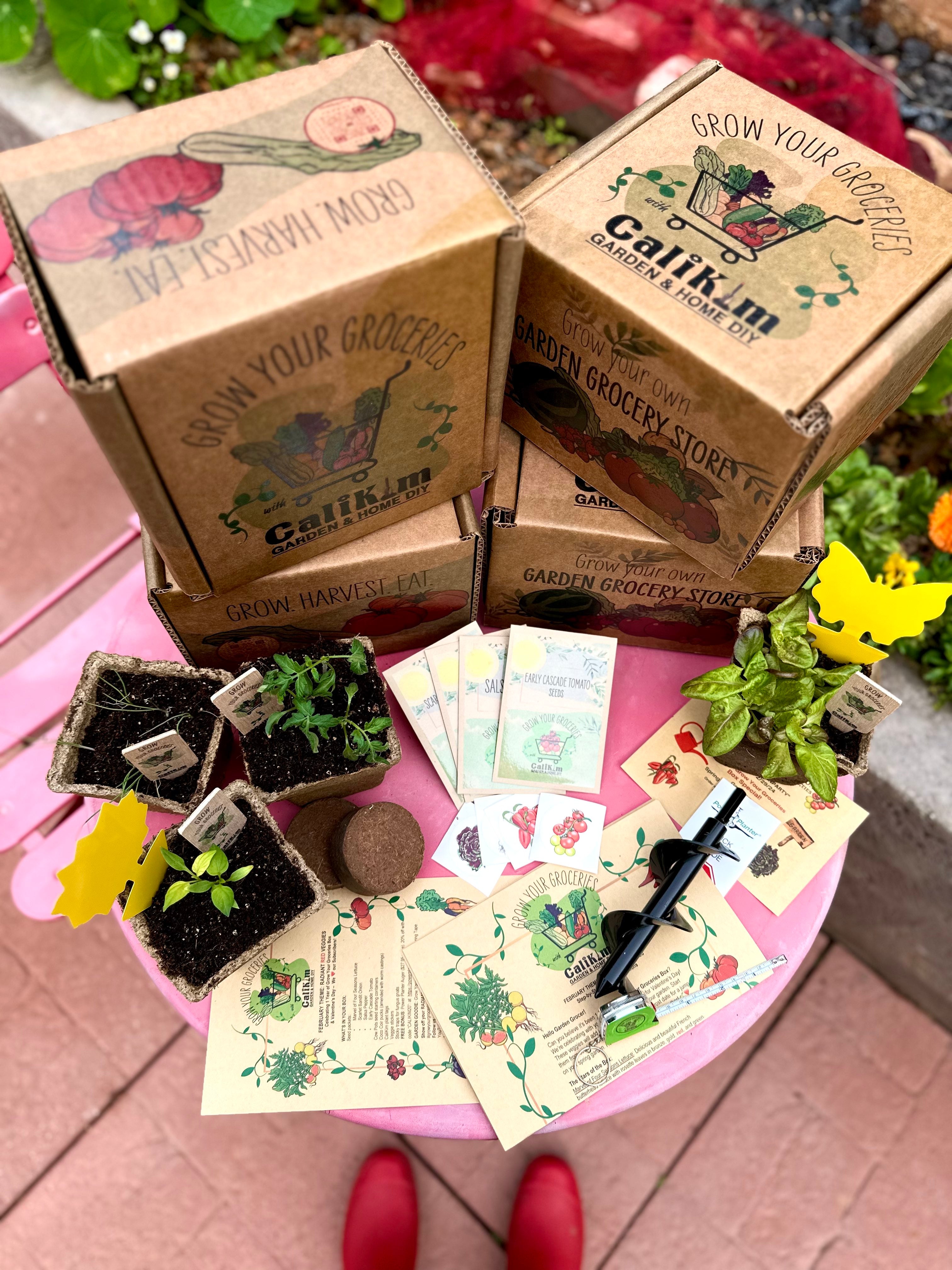 February "Radiant Red Veggies" Grow Your Groceries Gift It! Box