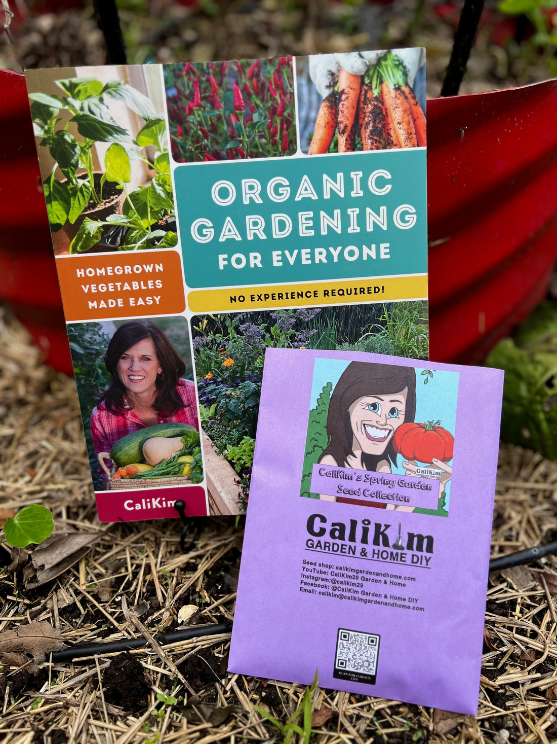 Organic Gardening for Everyone: Homegrown Vegetables Made Easy, Signed &amp; Personalized, with Spring Garden Seed Collection -  Seed/Book Bundle