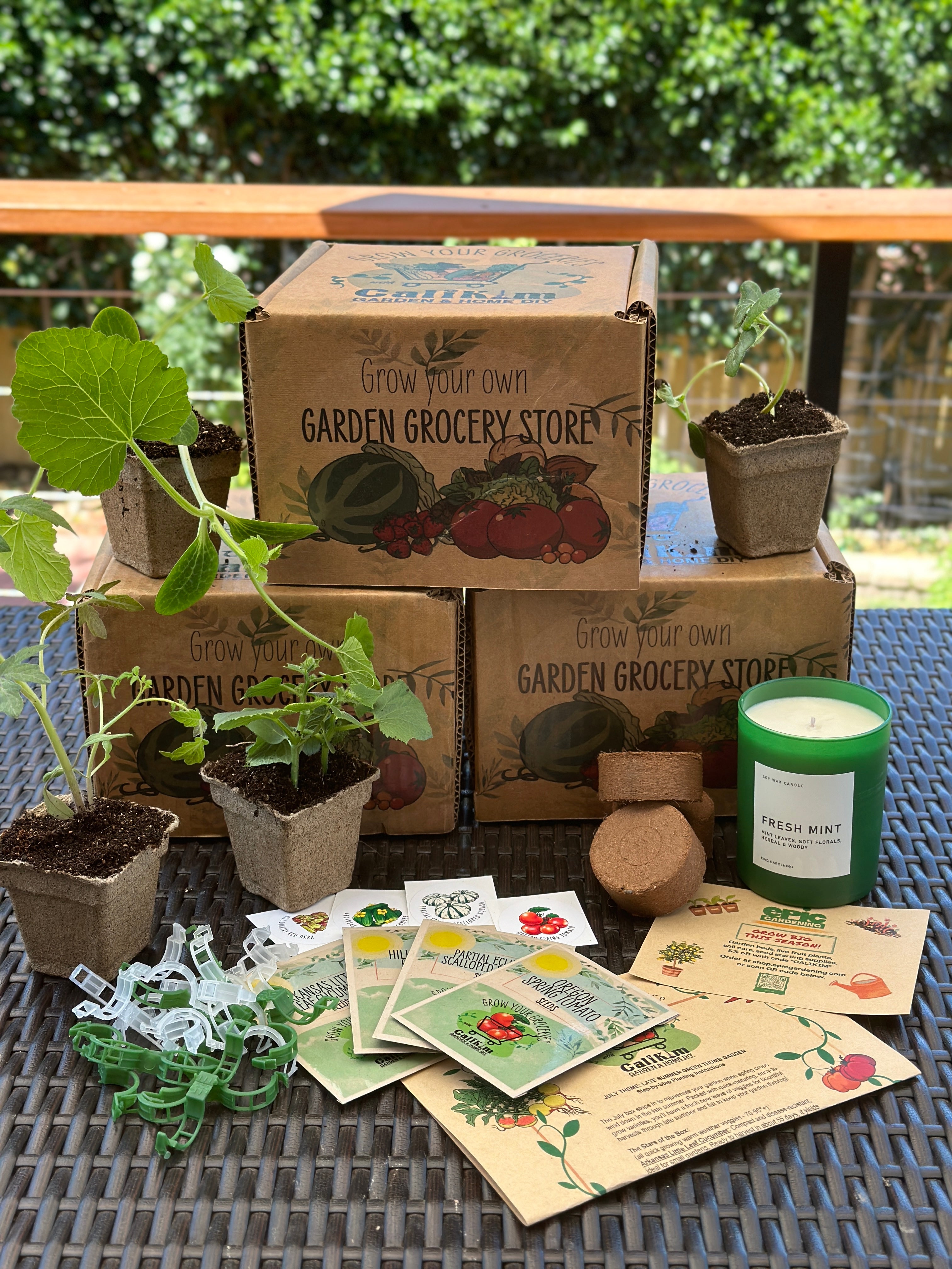 July &quot;Late Summer Green Thumb Garden&quot; Gift It Box