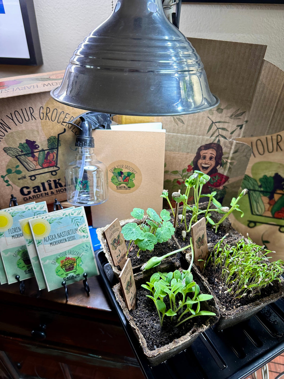 January "MICROGREENS MADNESS" Grow Your Groceries with CaliKim Gift It! Box