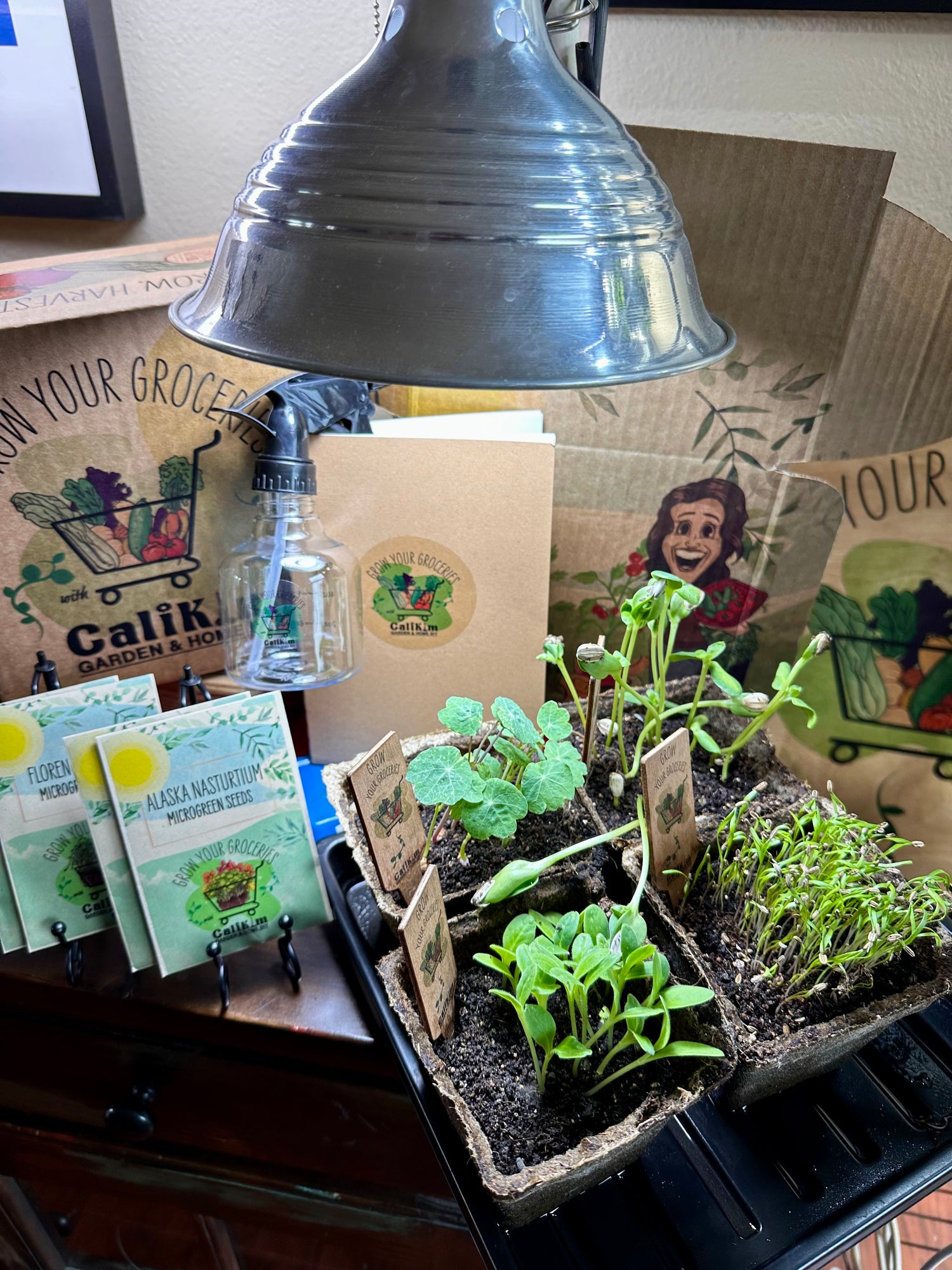 January &quot;MICROGREENS MADNESS&quot; Grow Your Groceries with CaliKim Gift It! Box