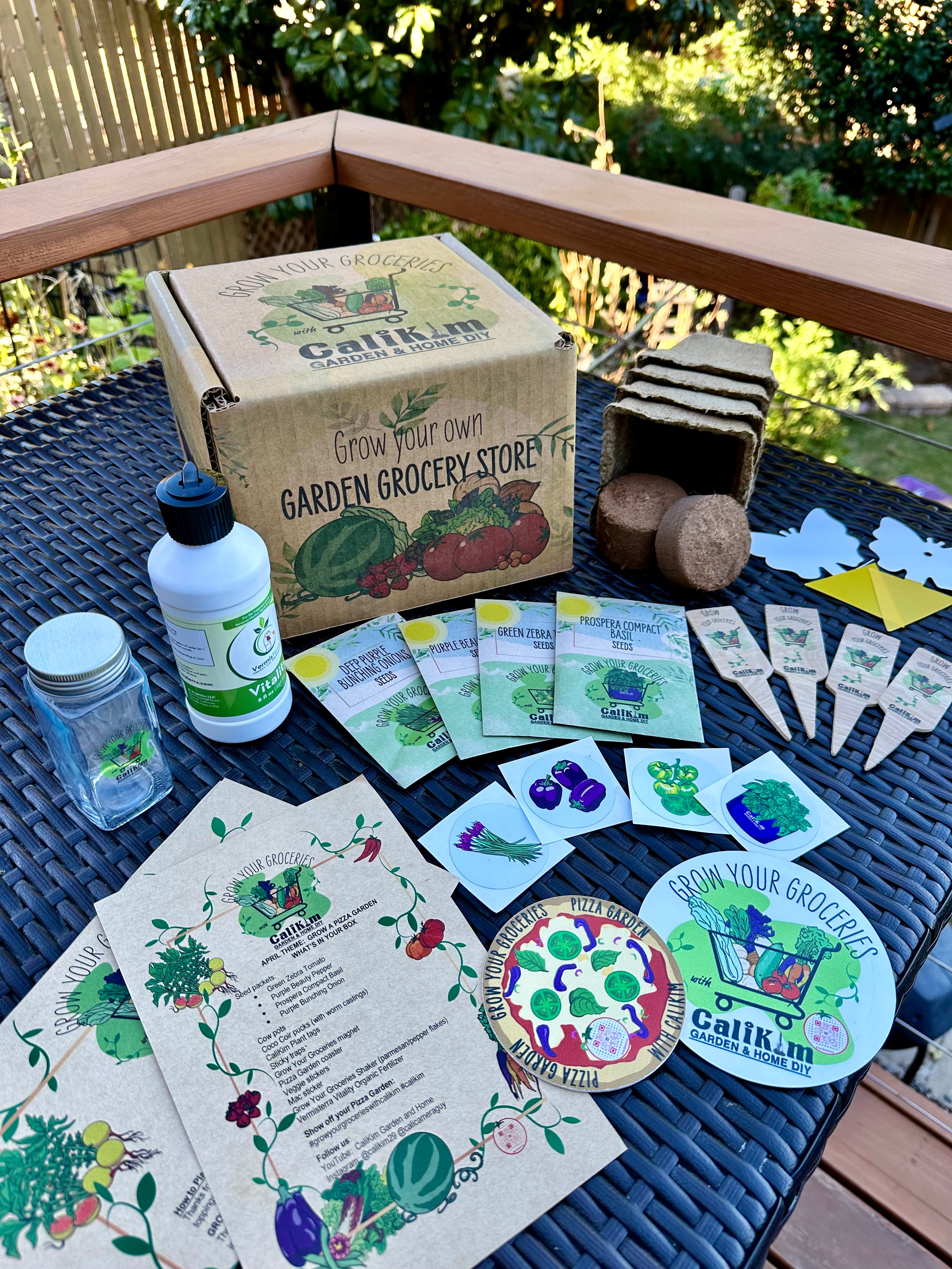 Grow Your Groceries with CaliKim &quot;PIZZA GARDEN&quot; Box