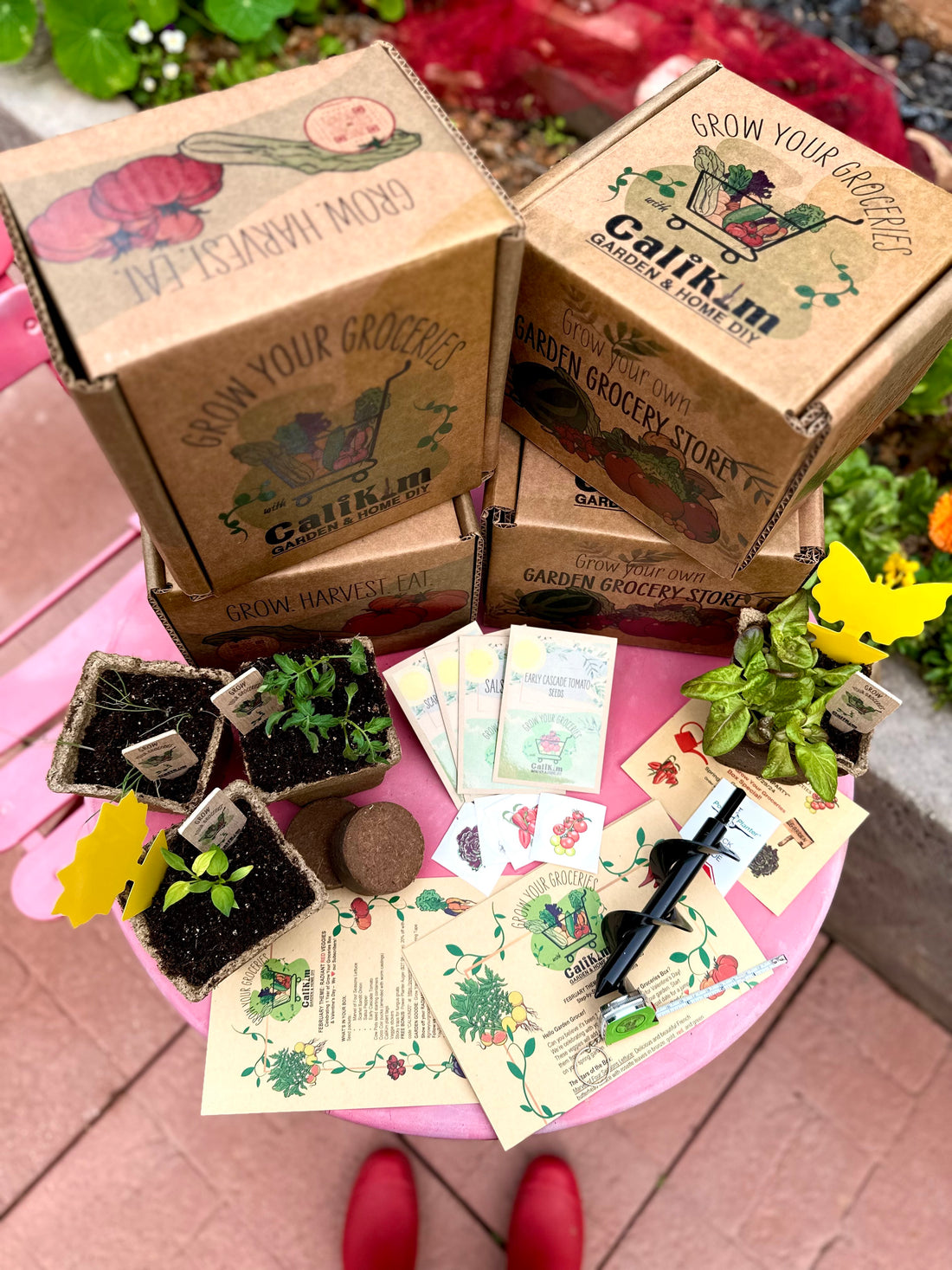 February "Radiant Red Veggies" Grow Your Groceries Gift It! Box