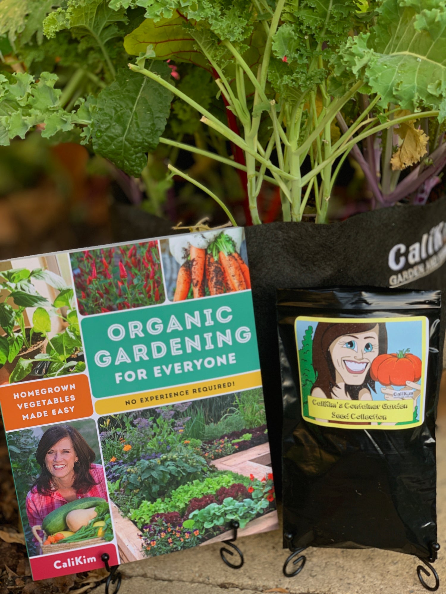 Organic Gardening for Everyone: Homegrown Vegetables Made Easy, Signed &amp; Personalized, with Container Garden Seed Collection